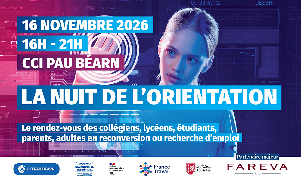 La Nuit de l'Orientation 2026 - CCI Pau Béarn